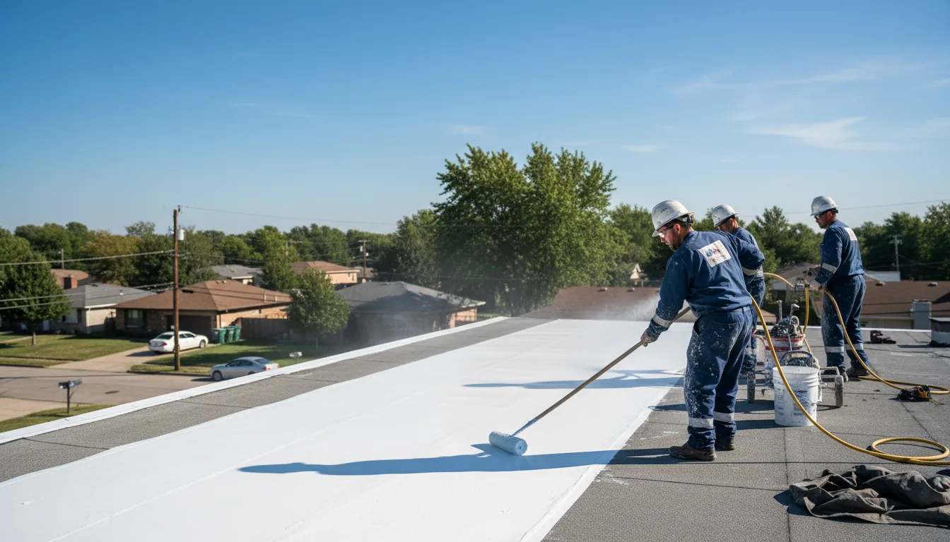Commercial roof coating in Kemp, TX near me